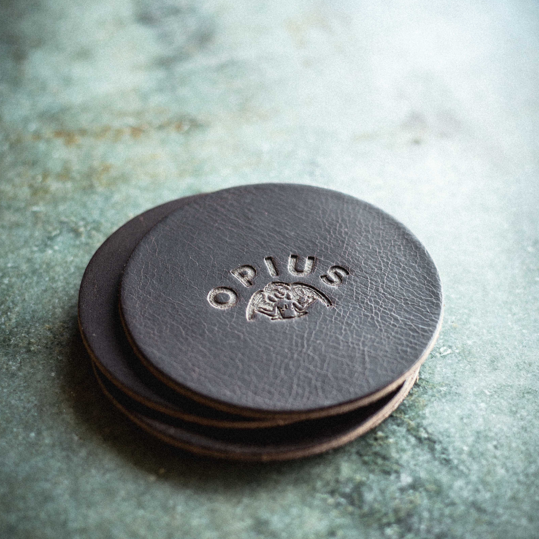 OPIUS Leather Coaster Set