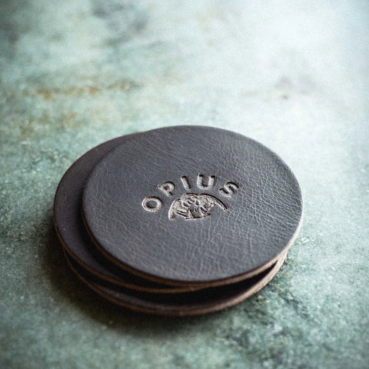 OPIUS Leather Coaster Set - Opius Distillery